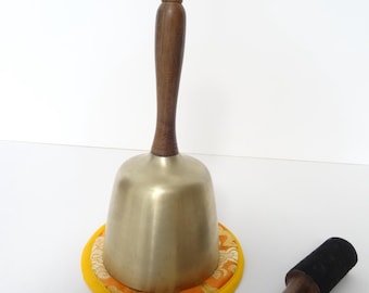 Handle Singing Bowl Bell Large Sound Therapy Meditation Sound Bath Note C#5 Root