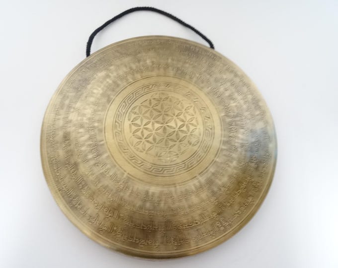 12" Etched TamTam Gong: Nepalese Sound Therapy, Note D4
