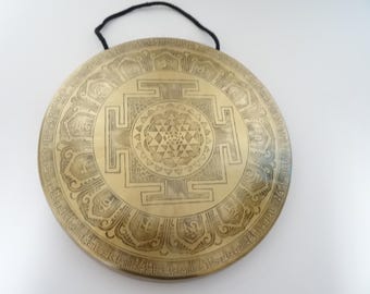 12" Etched TamTam Gong: Nepalese Sound Therapy, Note G3