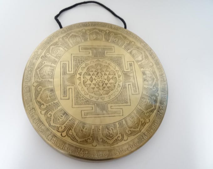 12" Etched TamTam Gong: Nepalese Sound Therapy, Note G3