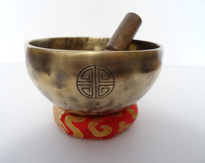 Full Moon Tibetan Singing Bowl Sound Therapy Healing Tibetan Himalayan Buddhism Note G4 Throat