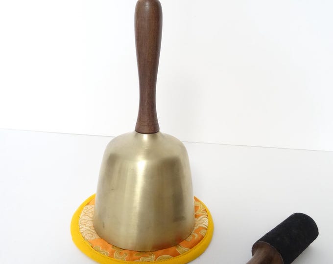Handle Singing Bowl Bell Large Sound Therapy Meditation Sound Bath Note C5 Root