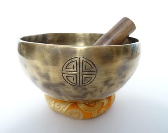 Full Moon Tibetan Singing Bowl Sound Therapy Healing Tibetan Himalayan Buddhism Note E4 solar Plexus