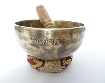 Full Moon Tibetan Singing Bowl: Sound Therapy, Note G#4 Throat