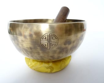 Full Moon Tibetan Singing Bowl: Sound Therapy, Note E4 Solar Plexus