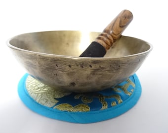 Antique Manipuri Tibetan Singing Bowl Meditation Himalayan Sound Therapy Healing G#3 / D5