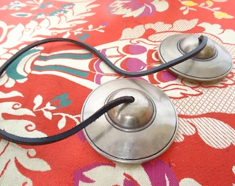 Tingsha Bell, Cymbals Bells Handmade Tibetan Buddhist Tingsha Bells Plain Sound Therapy Meditation