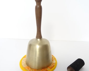 Handle Singing Bowl Bell Large Sound Therapy Meditation Sound Bath Note C#5 Root