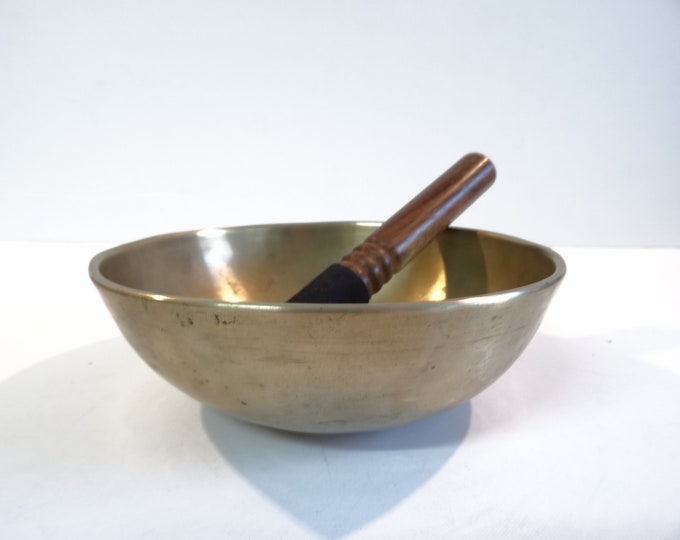 Antique Manipuri, Tibetan Singing Bowl, Meditation Yoga, Himalayan Sound Therapy, Healing, Note A3