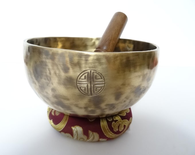 Full Moon Tibetan Singing Bowl: Sound Therapy, Note D4 Sacral