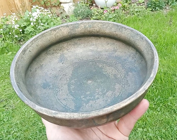 Rare Shamanic Antique Museum Quality Shiva Lingam Tibetan Singing Bowl Himalayan Sound Healing Therapy Note F#4