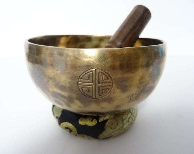 Full Moon Tibetan Singing Bowl: Sound Therapy, Note G4 Throat
