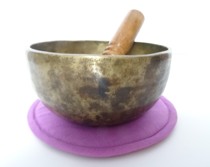Antique, Ancient, Thadobati Cup, Tibetan Singing Bowl, Hand Hammered Himalayan, Note G4