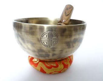 Full Moon Tibetan Singing Bowl: Sound Therapy, Note F4 Heart