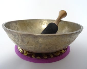 Antique Manipuri Tibetan Singing Bowl Meditation Himalayan Sound Therapy Healing F3