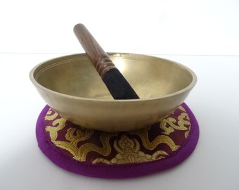 Large Antique Manipuri Tibetan Himalayan Singing Bowl Hand Made Meditation Sound Therapy Healing D#4