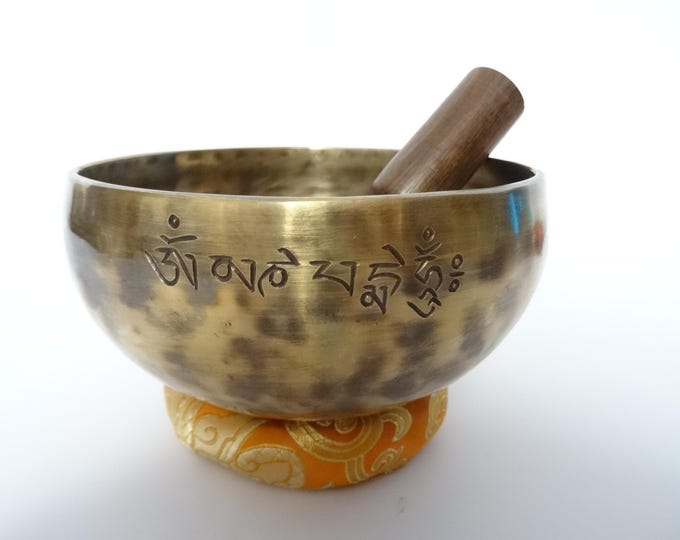 Full Moon Tibetan Singing Bowl Sound Therapy Healing Tibetan Himalayan Buddhism Note F4 Heart