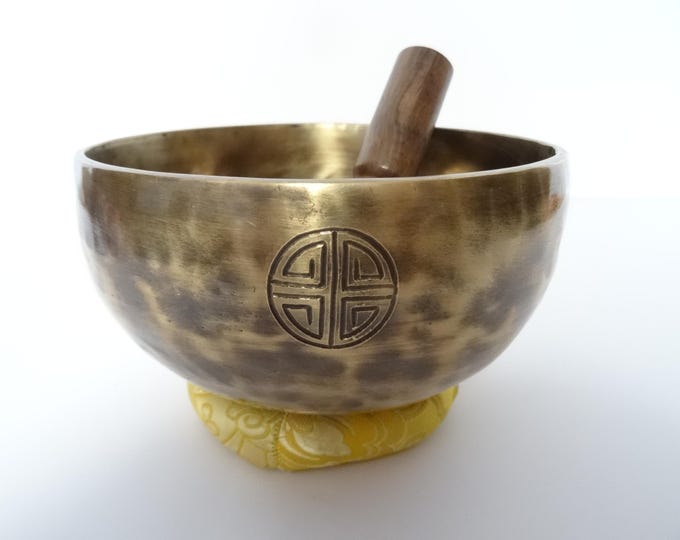 Full Moon Tibetan Singing Bowl Sound Therapy Healing Tibetan Himalayan Buddhism Note E4 Solar Plexus