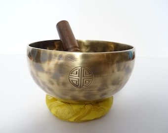 Full Moon Tibetan Singing Bowl: Sound Therapy, Note E4 Solar Plexus