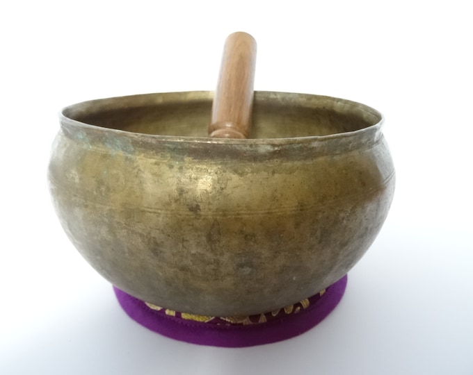 Antique Old Tantrik Dolpo Buddha Singing Bowl Meditation Sound Therapy Healing C#