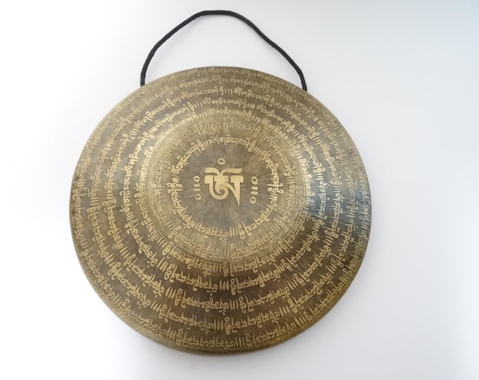 13" Etched TamTam Gong: Nepalese Sound Therapy, Note A3