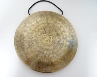 12" Etched TamTam Gong: Nepalese Sound Therapy, Note F3