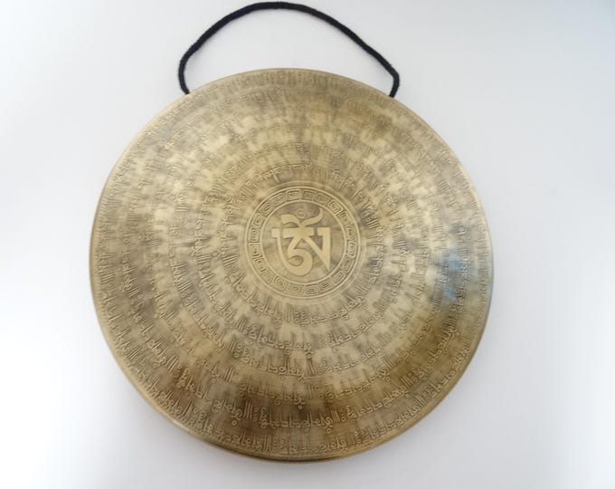 12" Etched TamTam Gong: Nepalese Sound Therapy, Note F3