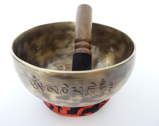 Full Moon Tibetan Singing Bowl Sound Therapy Healing Tibetan Himalayan Buddhism Note F4 Heart