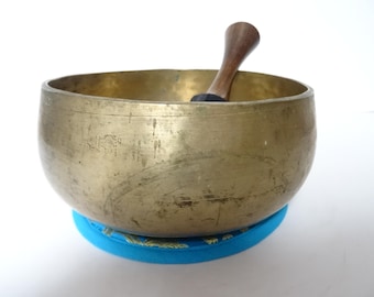 Antique, Tibetan Singing Bowl, Remuna, Himalayan Meditation, Sound Therapy, Healing, Note G#3