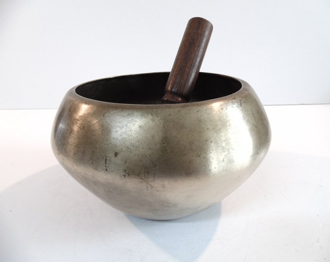 Antique Old Goalbati Buddha Singing Bowl Meditation Sound Therapy Healing G#