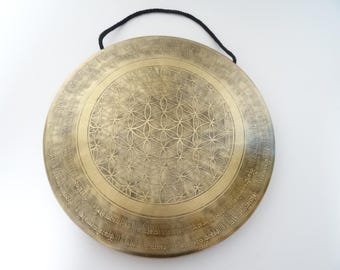 12" Etched TamTam Gong: Nepalese Sound Therapy, Note D4