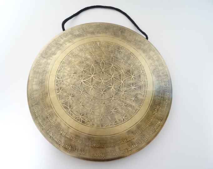 12" Etched TamTam Gong: Nepalese Sound Therapy, Note D4