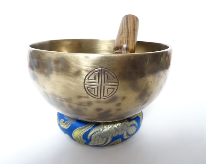 Full Moon Tibetan Singing Bowl: Sound Therapy, Note F#4 Heart