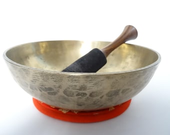 Antique Manipuri Tibetan Singing Bowl Meditation Himalayan Sound Therapy Healing D3 / G#4 Sacral / Throat