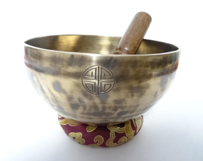Full Moon Tibetan Singing Bowl: Sound Therapy, Note G#3 Throat
