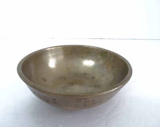 Rare Antique Manipuri Shiva Lingam Tibetan Singing Bowl Himalayan Sound Healing Therapy Note G#4