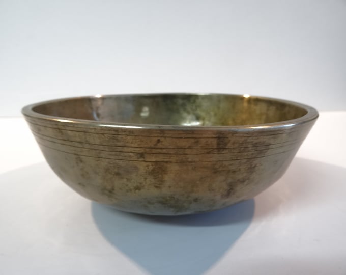 Antique Manipuri Tibetan Singing Bowl Meditation Himalayan Sound Therapy Healing B3