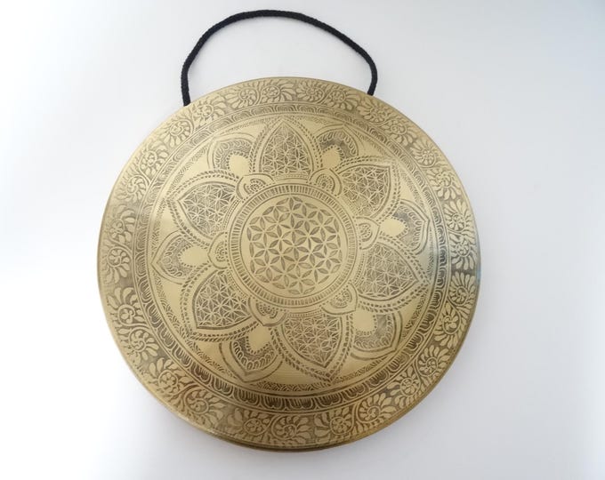 12" Etched TamTam Gong: Nepalese Sound Therapy, Note G#3