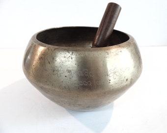 Antique Old Goalbati Buddha Singing Bowl Meditation Sound Therapy Healing G