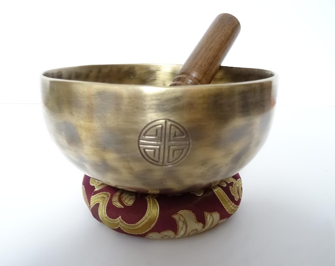 Full Moon Tibetan Singing Bowl: Sound Therapy, Note D4 Sacral