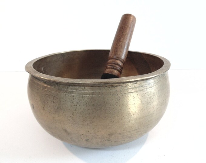 Antique Old Tantrik Dolpo Buddha Singing Bowl Meditation Sound Therapy Healing D#