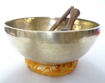 10" Large, New Sound Therapy, Tibetan Singing Bowl, Hand Made, Healing, Note C#3, Root