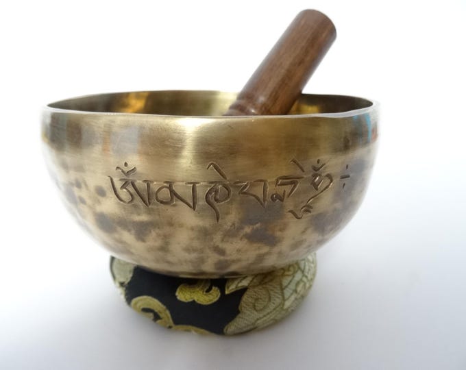 Full Moon Tibetan Singing Bowl: Sound Therapy, Note F#4 Heart