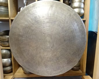 70cm Gong TamTam Nepalese Etched Gong Meditation Sound Therapy Gong Bath Note C3 UK STOCK