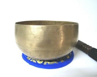 Antique Old Remuna Tibetan Himalayan Singing Bowl Meditation Sound Therapy Healing G#