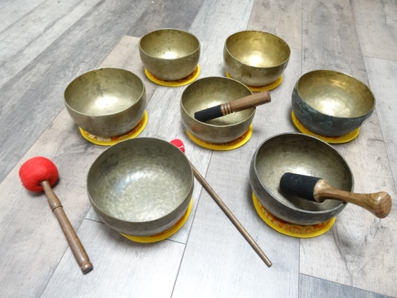 アンティーク タドバティ シンギングボウル セット：ヒマラヤサウンド