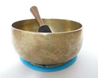 Antique, Tibetan Singing Bowl, Remuna, Himalayan Meditation, Sound Therapy, Healing, Note G#3