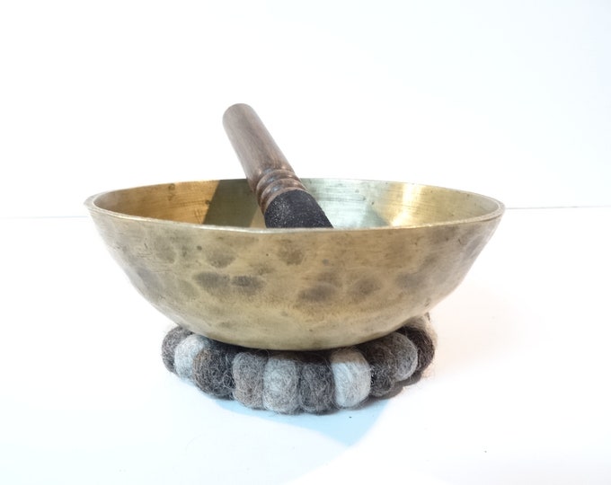 Antique Manipuri Tibetan Singing Bowl Meditation Himalayan Sound Therapy Healing G#