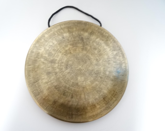 12" Etched TamTam Gong: Nepalese Sound Therapy, Note D4