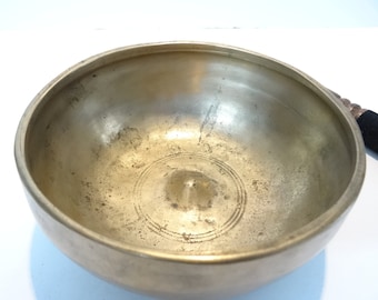 Rare Antique Thadobati Shiva Lingam Tibetan Singing Bowl Himalayan Sound Healing Therapy Note A4